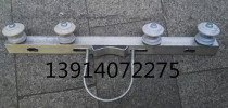 Factory direct sales electric pole horizontal arm flat iron hoop porcelain bottle 1 2 meters galvanized four-wire horizontal arm cable bracket