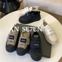 AN SE7EN down texture bread shoes 2022 autumn and winter new casual shoes