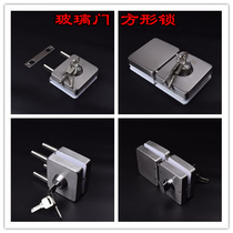 Hot pin building force raw square glass door bolt anti-theft central stainless steel lock free of open pore key