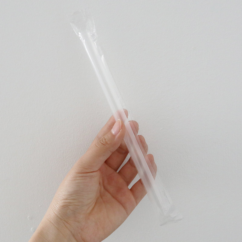 珍珠奶茶黑色透明吸管100只/包(独立装) 墨绿色塑料粗吸管细吸管