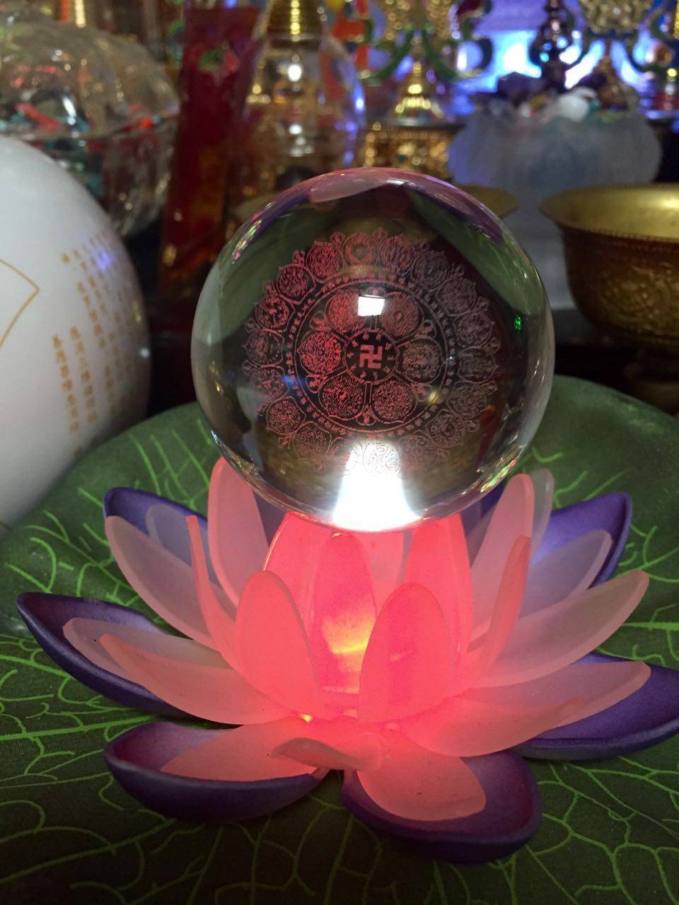 雨宝之灯-(求财祈福祛病之法宝)-人造水晶龙王宝珠 原价4元 现价4元