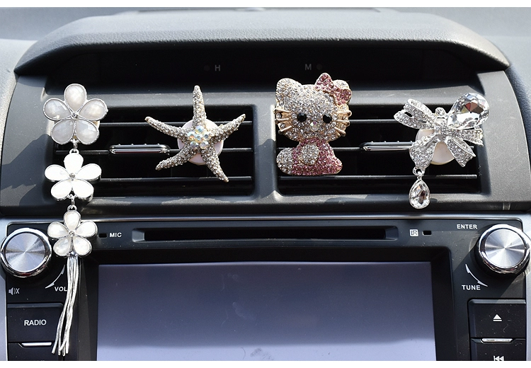 Điều hòa không khí xe cửa thoát khí nước hoa clip thịt cừu cao cấp xe dát rhinestone xe phụ kiện xe hơi nguồn cung cấp ô tô