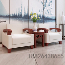 Small style office room sofa Reception VIP Business talks area will livingroom Buyi single tea table combination