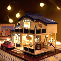 Birthday fashion seaside sea view room model handmade European gift Villa mini model house diy