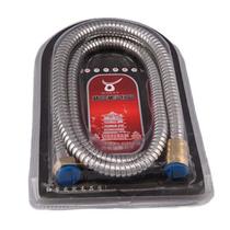 Stainless steel metal hose pull-out shower hose double buckle copper head copper cap shower tube copper head shower tube 1