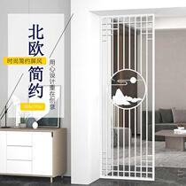 Nordic Iron Modern Simple Hollow Screen Partition Living Room Restaurant Home Entrance Office Decorative Wall Luxury