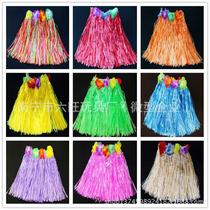 Double - layer thickens Hawaii grass skirt thickens childrens five - piece package ball festival party clothing m