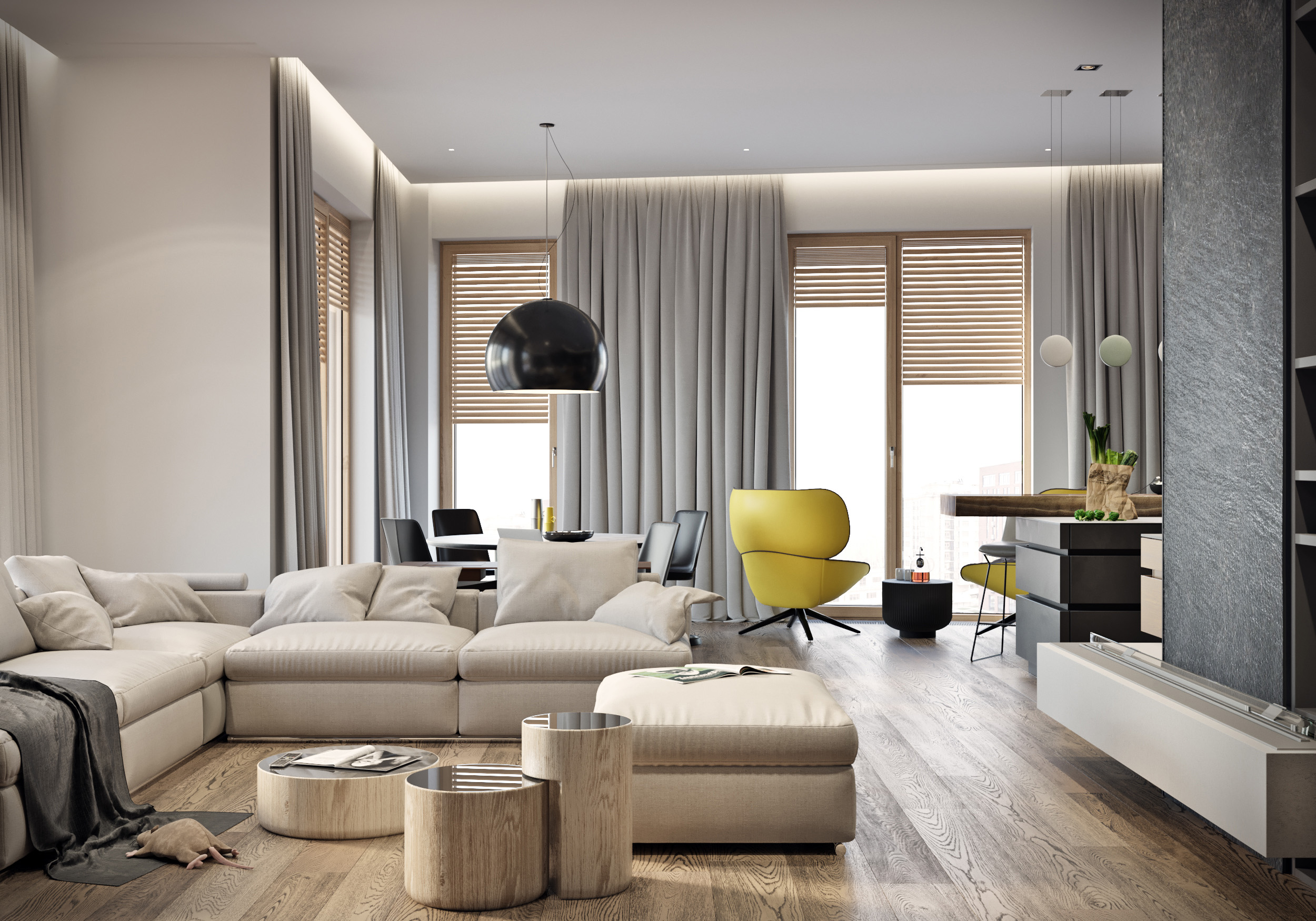 星星软装-20套国外名师oni render 室内外住宅设计案例作品合集