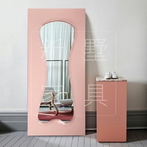 Mirror full body wearing mirror beauty and minimalist landing mirror sticker wall Conspico White Color high stereoscopy Costume Shop Audition Mirror