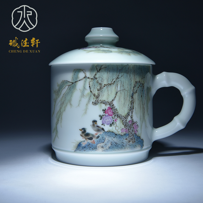 Cheng DE hin jingdezhen ceramic tea set, high - grade pure hand draw pastel life 2 cups HuaYin in suzhou