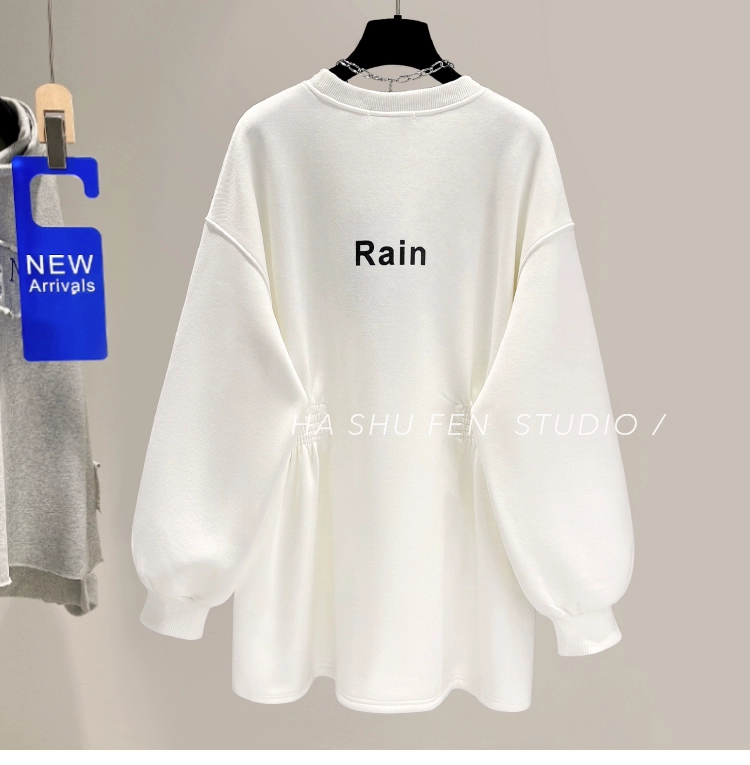 Eo và áo len nhung mùa thu năm 2021 Phiên bản Hàn Quốc của áo khoác dày dài rộng giữa mùa thu và mùa đông trong hàng đầu quần áo hợp thời trang của phụ nữ - Áo len