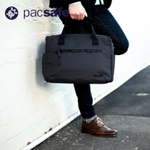 pacsafe computer bag mens portable business leisure anti-theft canvas shoulder bag notebook briefcase men