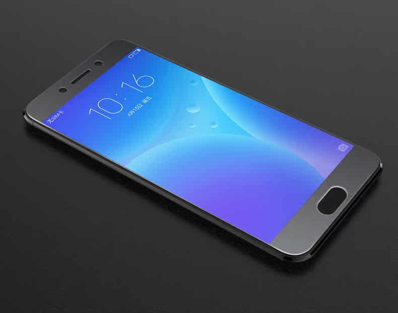 魅族pro6钢化膜全屏覆盖pro6plus磨砂高清透明防指纹原装弧边刚化玻璃