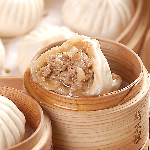 天津正宗狗不理 18个褶 经典猪肉馅包子 420g*3袋 图6