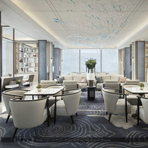 New Chinese sales office talks table and chair set and light luxury hotel reception leisure area single person reception one table four chairs