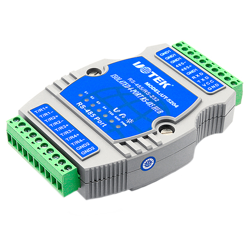 yutai ut-5204 industrial grade 4-port rs485 hub 1 minute 4 photoelectric isolation distributor 4 hub