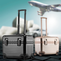 Aluminum Frame Fashion Kit 17 inch Captain Den Case MEN AND WOMEN PASSWORD SUITCASE UNIVERSAL WHEELS TRAVEL PC PULL BAR CASE