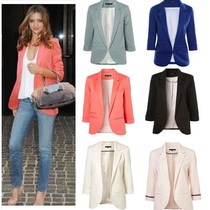 2017spring women candy color short casual jacket coat blazer