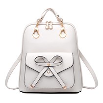 Leather Women Backpack Solid Large Capacity Backpacks girl