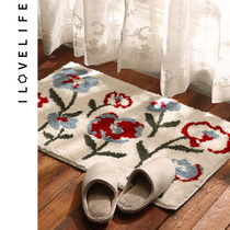 I love life floor mat door bathroom door non-slip doormat entrance home bedside absorbent carpet