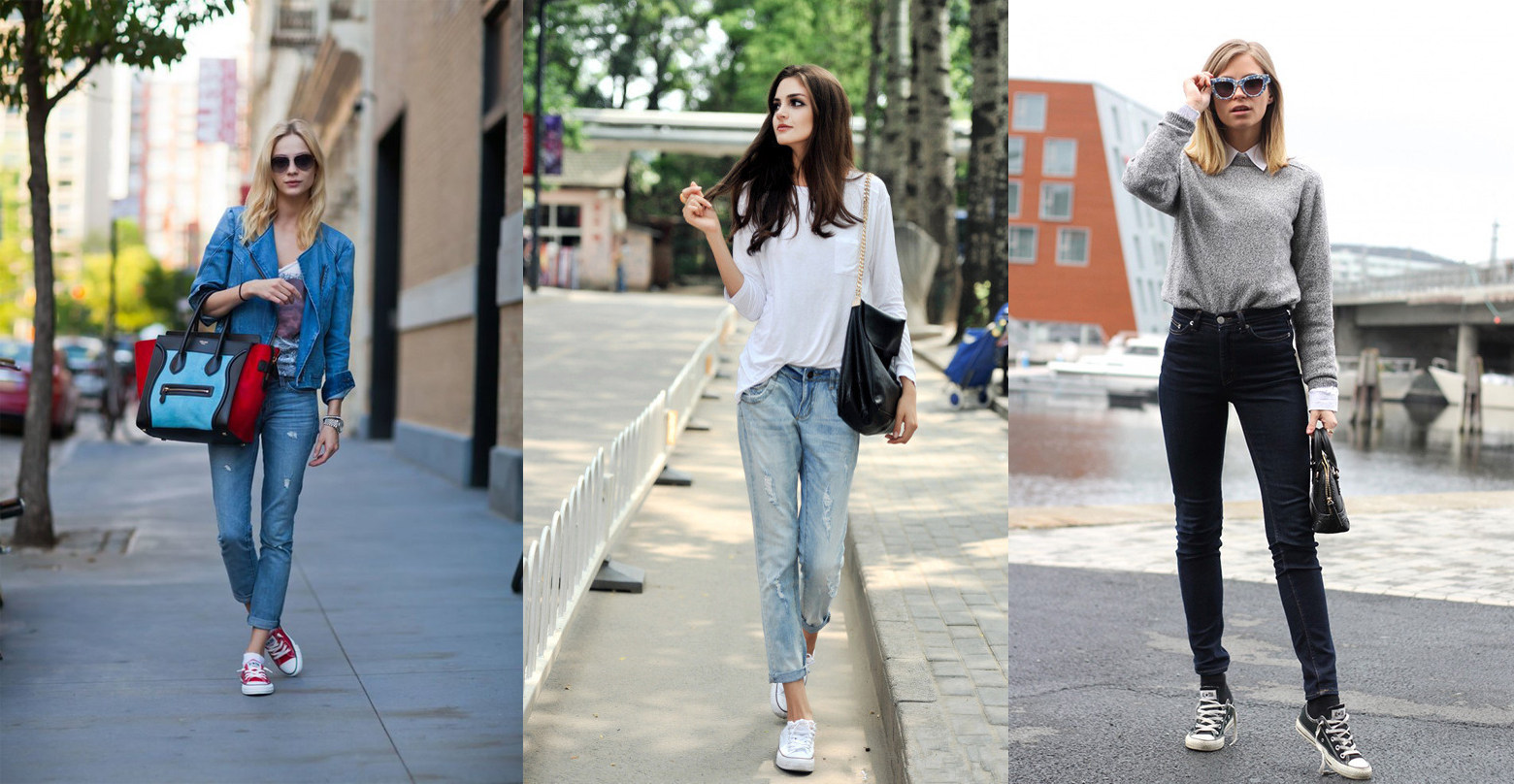 低帮帆布鞋的搭配方式比较多样,既可以和裤子搭配也可以和裙子组合