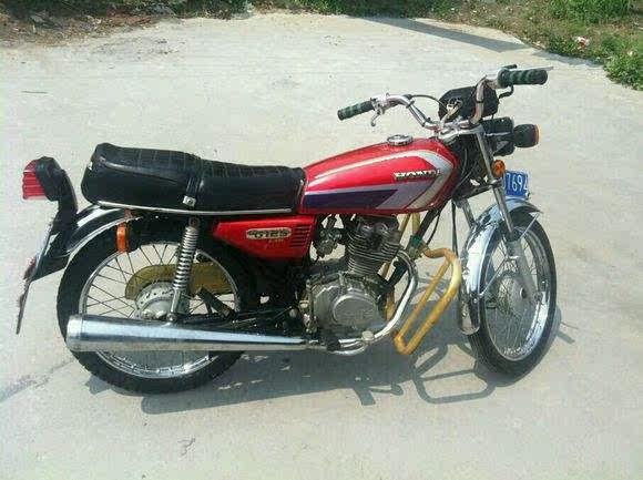 五羊 珠江花猫幸福本田cg125改装复古小鱼雷排气管 消音器 烟通