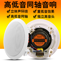 Coaxial constant pressure suction top horn ceiling Ceiling Acoustics Home Shop Supermarket Restaurant Public Broadcasting Background Speaker