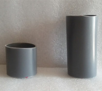 PVC short pipe glue bonding short pipe plastic valve pipe fittings middle connecting pipe light gray