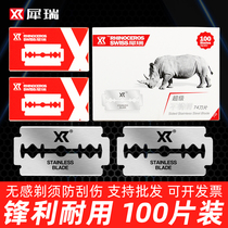 Stainless Steel Double-sided Blade Shave Razor Shave Knife Shaving Machete male and female Eyebrow Hair Shop Manual Old shavers