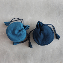 Plant blue dye Jian light bag Single cup storage bag thickened tea cup bag Tea ceremony accessories Tea supplies