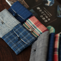 Retro Zen hand-woven coin bag Coin bag Coin storage earth cloth small bag plate buckle Literary Chinese style