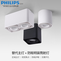 Simple COB surface mounted spotlight ceiling-type home living room aisle shop Nordic unowned single double-headed daring lamp