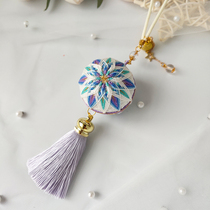 Fresh) Hand bow ball diy material chartered car hanging bag keychain birthday family friend best friend birthday gift