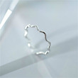 Xiao Zhang's Story Simple Literature and Art S925 Sterling Silver Joint Ring Wave Open Ling Ring Ring Girls Fine Tail Ring Xiao Zhang's Story Simple Literature and Art S925 Sterling Silver Joint Ring Wave Open Ling Ring Ring Girls Fine Tail Ring