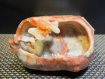 Shoushan Stone High Mountain Stone Peacock Flowers Bird Flowers Open Rich swing piece seal engraving seal Artisanal Lettering Lao Stone