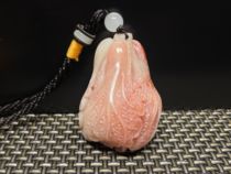 Northern Tian Yellow Cabbage 100 Caiguot Fruit handlebar Pendulum Pieces Seal Seal Engraving Jayaan Green Raw Stone