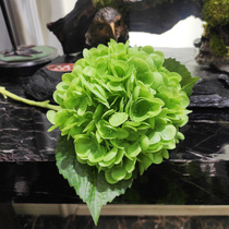 Simulation Touch Moisturizing hydrangea green hydrangea Super simulation Royal big hydrangea hotel floral decoration fake flower