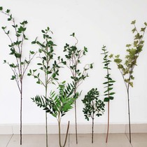 Nordic decoration simulation single leaf Michelin leaf eucalyptus leaf fern leaf soft design decorative green plant