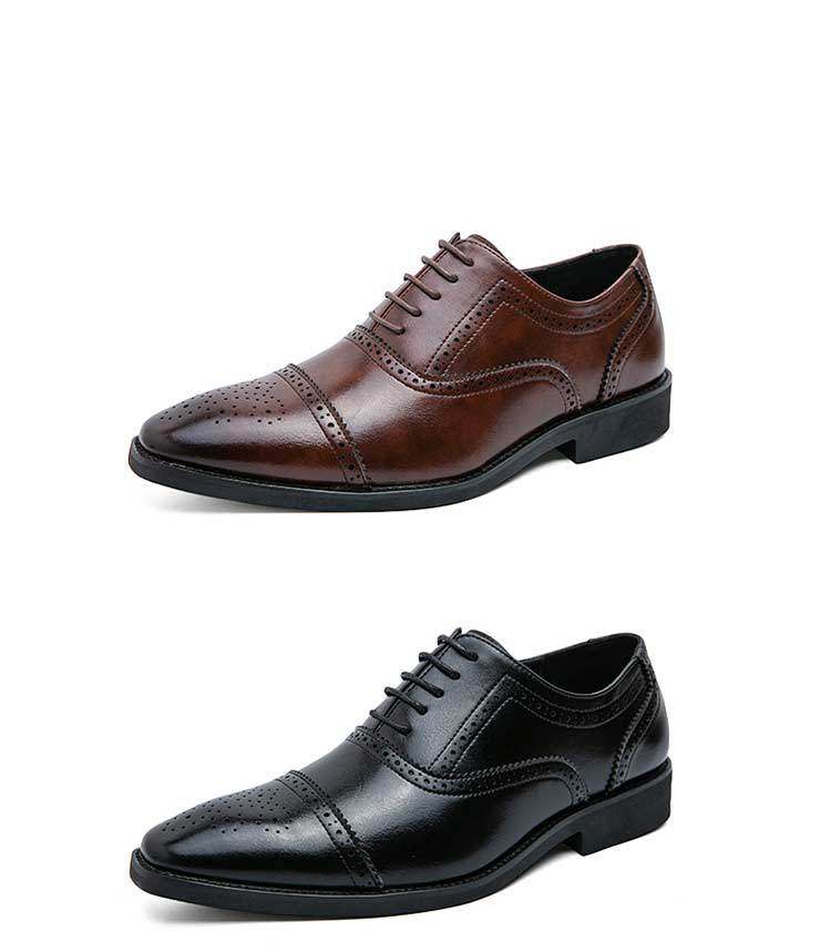 2022男士布洛克花皮鞋男鞋7555 - 17网