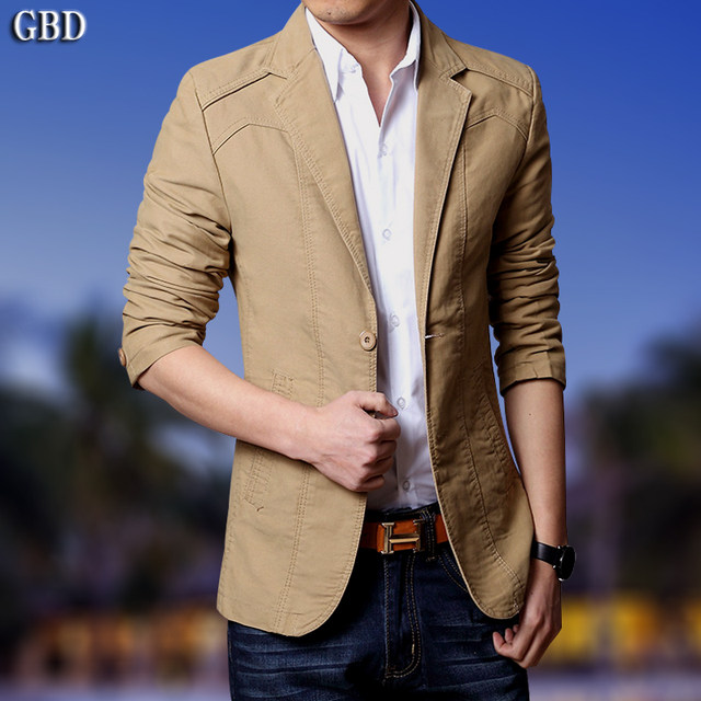Leisure suits men's spring new thin section Business young cotton jacket Slim Korean small suit single Western men Leisure suits men's spring new thin section Business young cotton jacket Slim Korean small suit single Western men