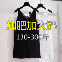 300 kg ultra - large yard womens 200 fat mm summer sexy V - collar with thin fat and blouse shirt vest