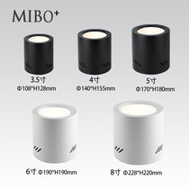 Surface-mounted downlight led 4 inches 5 inches 6 inches 8 inches large cylinder lamp shopping mall COB ceiling spotlight hanging wire tooling downlight