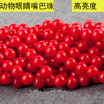 5 6 8 10 12mm Imitation Pearl Animal Eyes Beads Ball Black Red abs Handmade Accessories