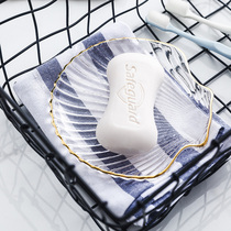 Hotel B & B glass soap dish light luxury Nordic soap box home toilet bathroom stroke soap tray simple