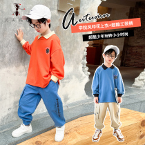 Boys cotton polo shirt set tooling pants spring and autumn children Sports Bala BB21385 Bala
