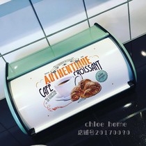 Food anchor background net red American retro kitchen desktop storage box finishing box Bread box