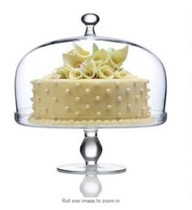Export European-style transparent glass high foot cake plate Fruit dessert table Cake tray Wedding table
