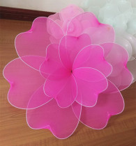 Finished wire mesh flower performance wedding wedding stage props background design 30-100 cm cherry blossom-rose red