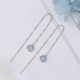 Ruipeng S925 Sterling Silver Devil 's Eye Ear Cable 여성의 단순한 기질 유행 및 다목적 술집 귀걸이 귀걸이 귀 후크 Ruipeng S925 Sterling Silver Devil 's Eye Ear Cable 여성의 단순한 기질 유행 및 다목적 술집 귀걸이 귀걸이 귀 후크