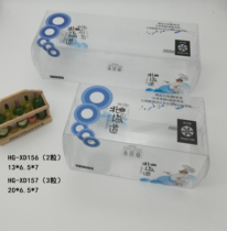 Hokkaido chiffon paper cup box baking cake roll box transparent window two-grain three-grain package